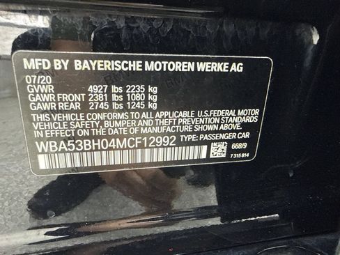 Used 2021 BMW 530i w/ Convenience Package RWD image 55