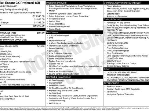 New 2025 Buick Encore GX Preferred w/ Comfort Package image 4
