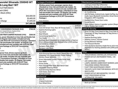 Used 2021 Chevrolet Silverado 2500 W/T w/ WT Fleet Convenience Package AWD/4WD image 6