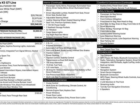 Used 2025 Kia K5 GT-Line w/ GT-Line Premium Package AWD/4WD image 46