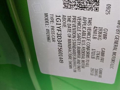 New 2026 Chevrolet Corvette Z06 w/ Z07 Performance Package image 16