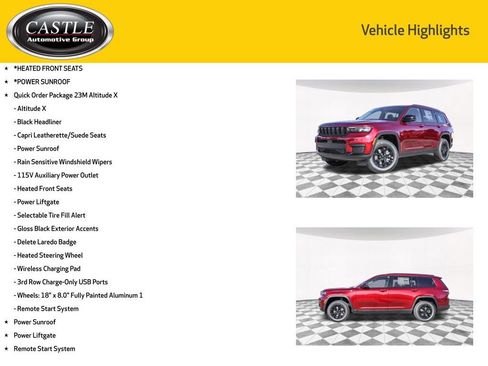 New 2025 Jeep Grand Cherokee L Altitude image 3