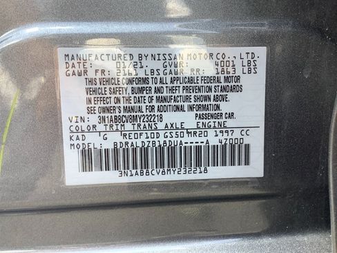 Used 2021 Nissan Sentra SV FWD image 24