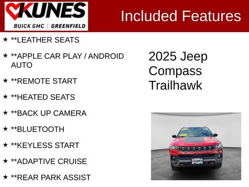 Used 2025 Jeep Compass Trailhawk AWD/4WD image 2