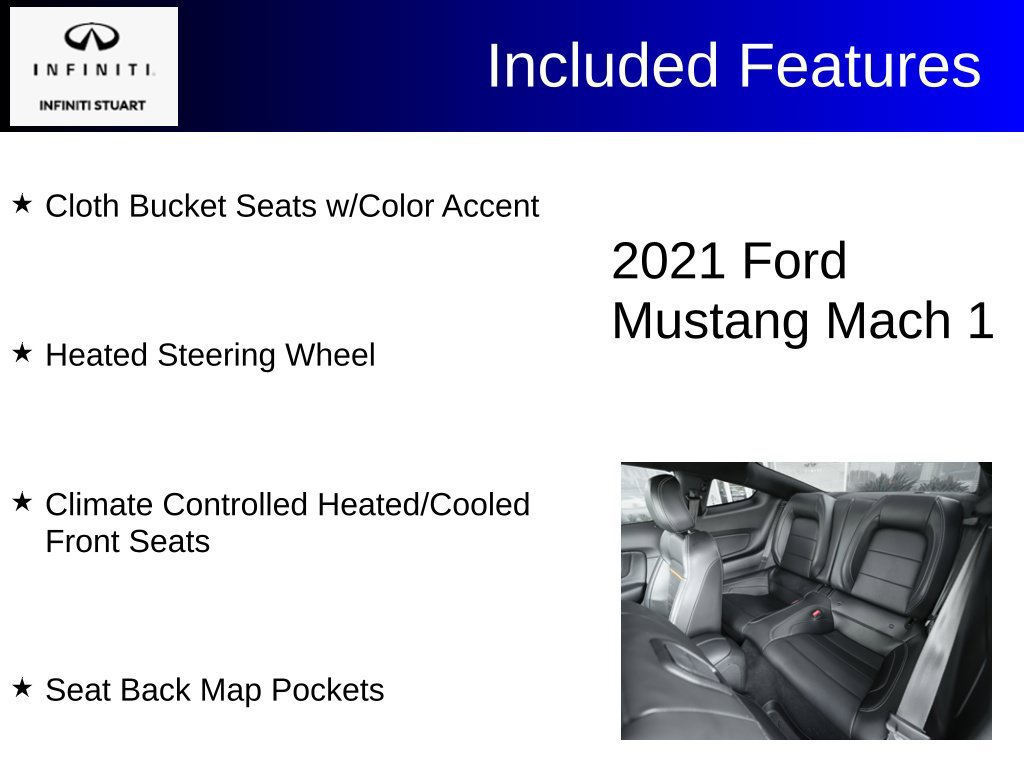 Used 2021 Ford Mustang Mach 1 w/ Equipment Group 700A RWD image 8