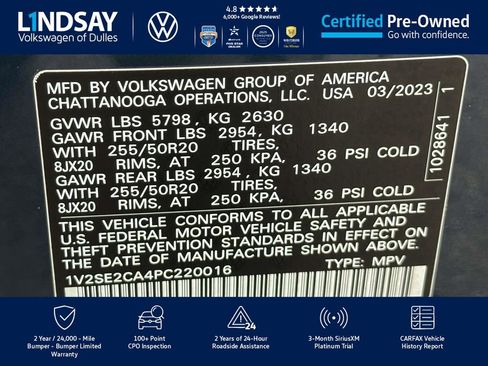 Certified 2023 Volkswagen Atlas Cross Sport SEL R-Line image 26