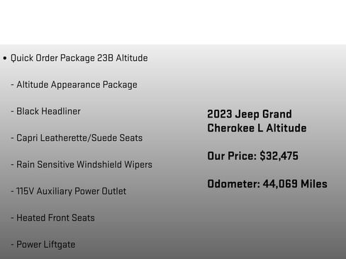 Used 2023 Jeep Grand Cherokee L Laredo AWD/4WD image 6