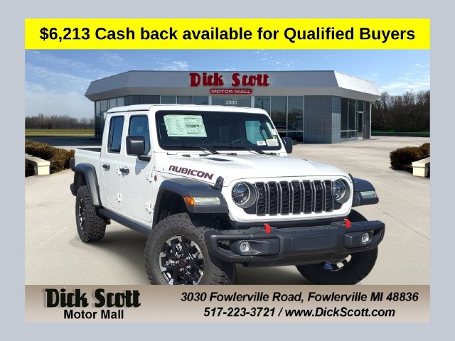 New 2026 Jeep Gladiator Rubicon w/ Technology Group AWD/4WD 360° Tour