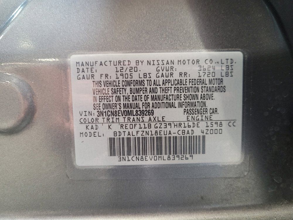 Used 2021 Nissan Versa SV FWD image 33