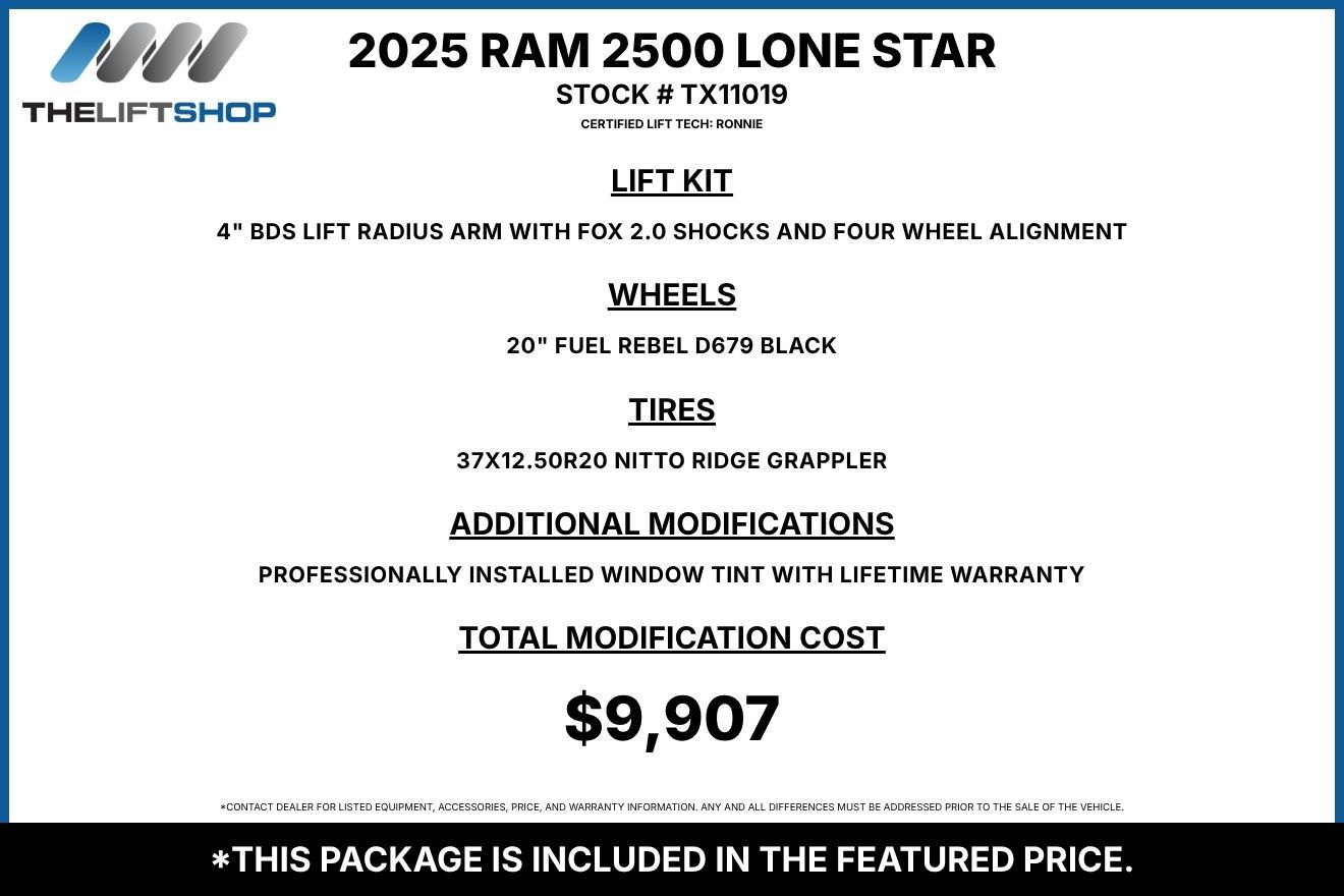 Used 2025 RAM 2500 Lone Star AWD/4WD image 2