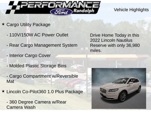 Used 2022 Lincoln Nautilus Reserve AWD/4WD image 9