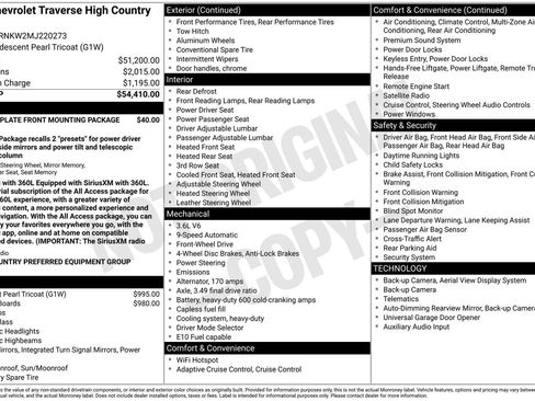 Used 2021 Chevrolet Traverse High Country FWD image 43
