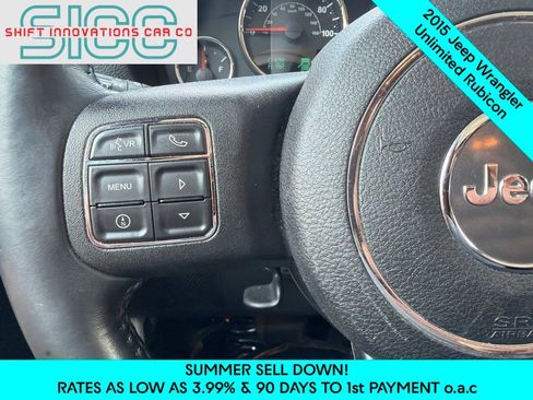 Used 2015 Jeep Wrangler Unlimited Rubicon w/ Connectivity Group AWD/4WD image 12