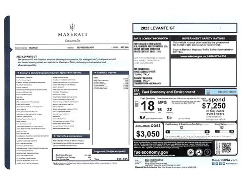 Used 2023 Maserati Levante GT AWD/4WD image 1