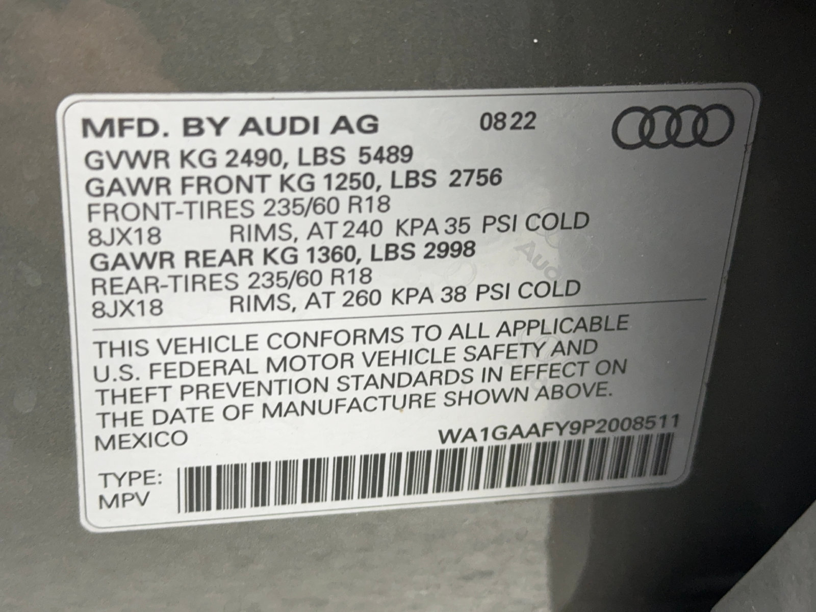 Used 2023 Audi Q5 2.0T Premium w/ Convenience Package AWD/4WD image 53