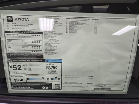 New 2026 Toyota Prius Limited FWD image 7
