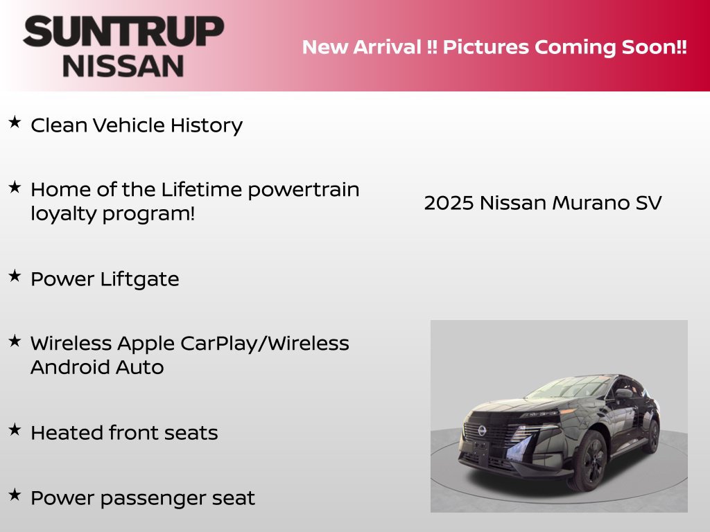Certified 2025 Nissan Murano SV AWD/4WD image 6