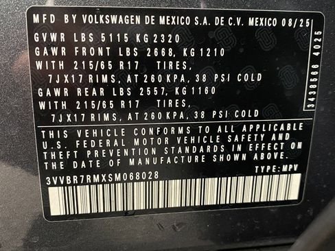 New 2025 Volkswagen Tiguan S image 29