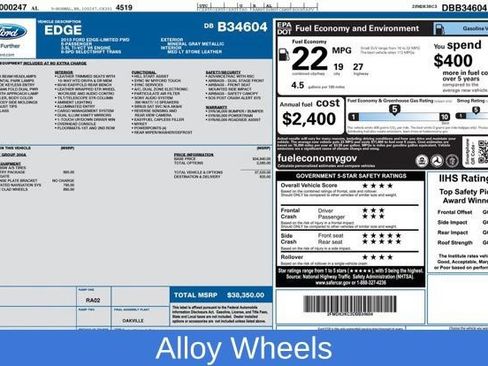 Used 2013 Ford Edge Limited w/ Driver Entry Pkg FWD image 3