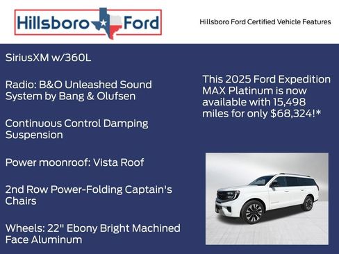 Certified 2025 Ford Expedition Max Platinum w/ Driver's Package AWD/4WD image 9