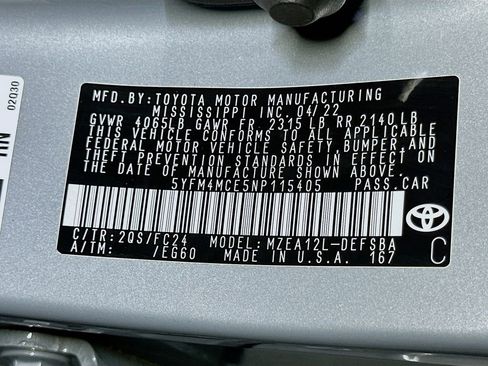 Used 2022 Toyota Corolla SE FWD image 21