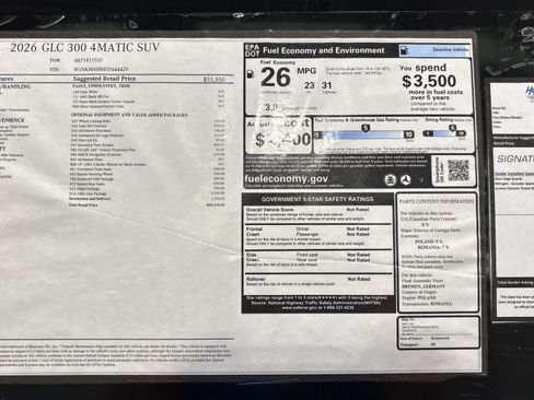 New 2026 Mercedes-Benz GLC 300 4MATIC image 28