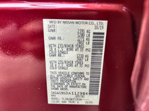 Used 2020 Nissan Murano SV image 27