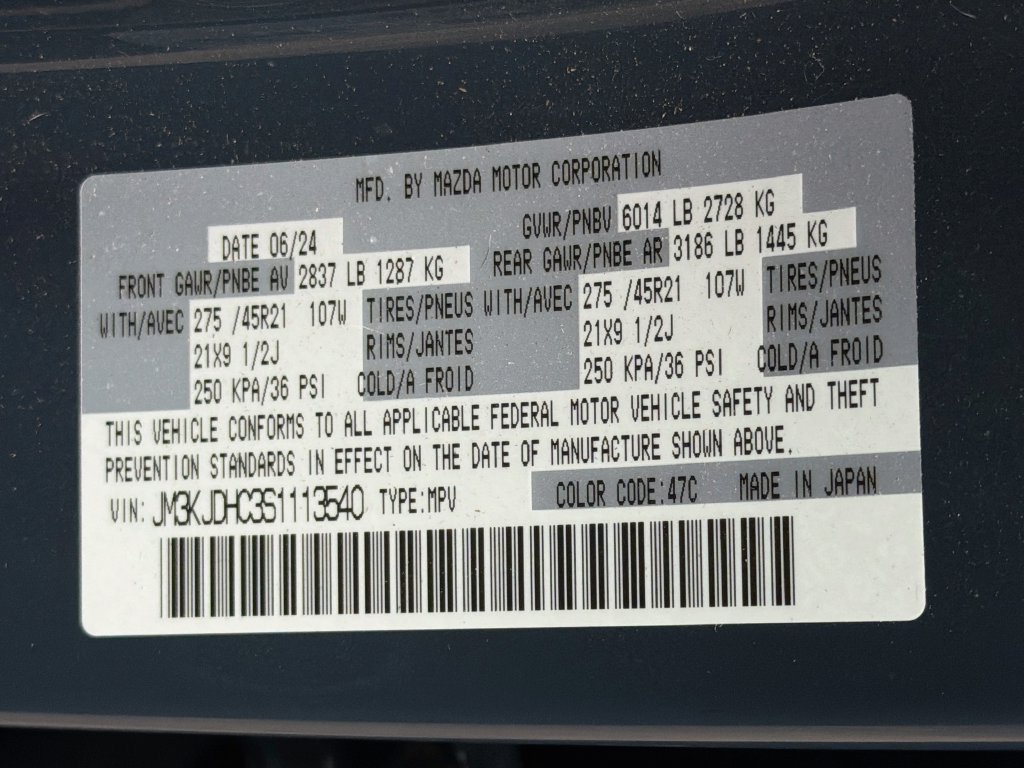 Used 2025 MAZDA CX-70 3.3 Turbo S w/ Premium Package AWD/4WD image 36