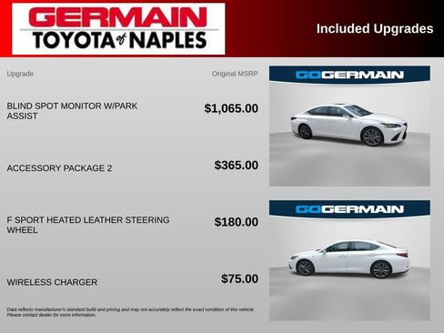 Used 2020 Lexus ES 350 F Sport w/ Accessory Package 2 FWD image 4