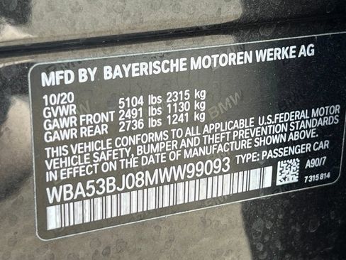 Used 2021 BMW 540i w/ Executive Package RWD image 43