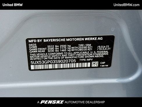 Used 2025 BMW X3 xDrive30i w/ M Sport Package AWD/4WD image 15