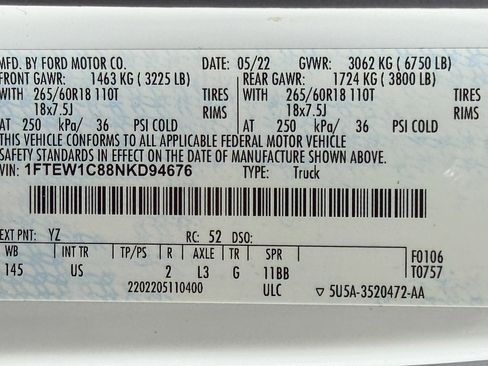 Used 2022 Ford F150 XLT w/ Equipment Group 302A High image 13