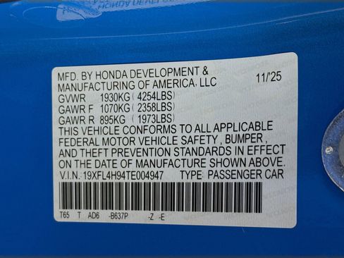 New 2026 Honda Civic Sport Touring image 39