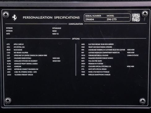 Used 2023 Ferrari 296 GTS RWD image 10