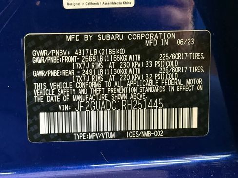 Certified 2024 Subaru Crosstrek 2.0i Premium AWD/4WD image 22