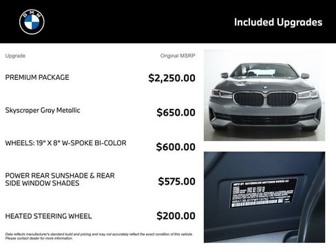 Used 2023 BMW 530i xDrive w/ Premium Package AWD/4WD image 4
