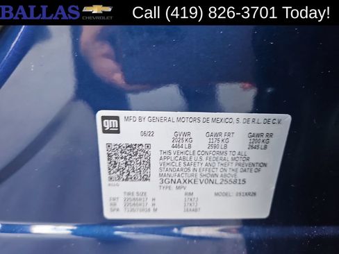 Certified 2022 Chevrolet Equinox LT FWD image 34