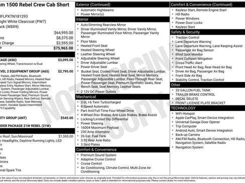New 2026 RAM 1500 Rebel w/ G/T Package image 24