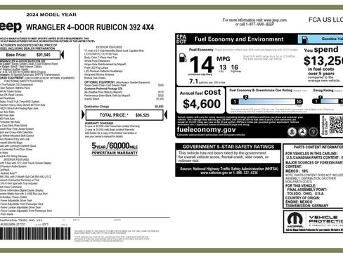 Used 2024 Jeep Wrangler Unlimited Rubicon 392 image 4