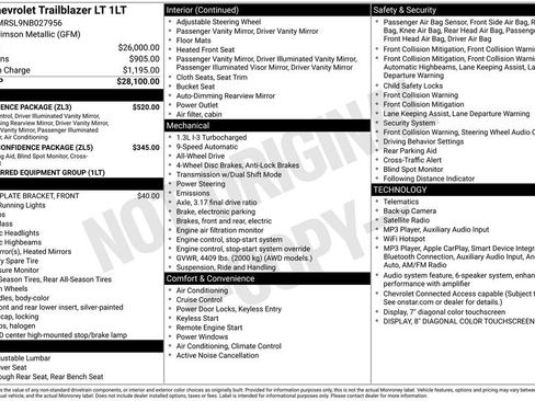 Used 2022 Chevrolet TrailBlazer LT w/ Convenience Package AWD/4WD image 31