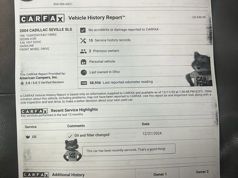 Used 2004 Cadillac Seville SLS w/ Preferred Equipment Group image 15