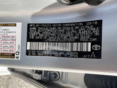 Certified 2018 Toyota Corolla iM w/ Carpet Mat Package (TMS) FWD image 38