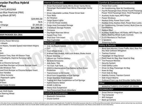 Used 2018 Chrysler Pacifica Touring Plus FWD image 4
