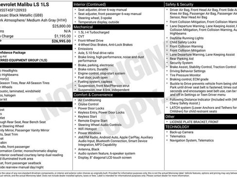 Used 2025 Chevrolet Malibu LS FWD image 4