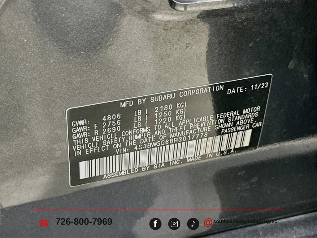 Used 2024 Subaru Legacy Limited AWD/4WD image 33
