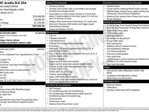 Used 2021 GMC Acadia SLE w/ Elevation Edition FWD image 1