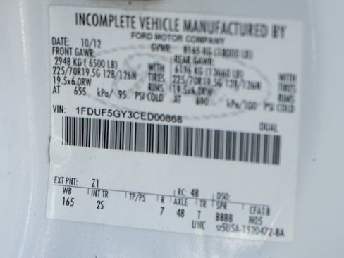 Used 2012 Ford F550 2WD Regular Cab Super Duty w/ PWR Equipment Group image 45