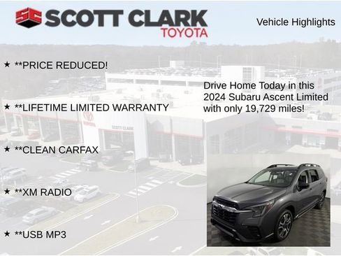 Used 2024 Subaru Ascent Limited w/ Technology Package AWD/4WD image 13