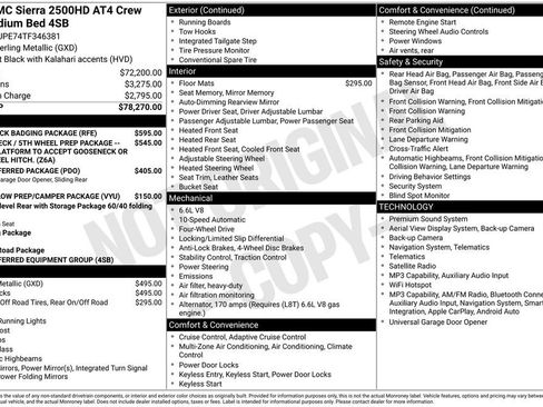 New 2026 GMC Sierra 2500 AT4 w/ LPO, Black Badging Package AWD/4WD image 6