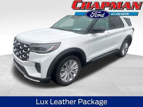 Certified 2025 Ford Explorer Platinum w/ LUX Leather Package AWD/4WD image 1
